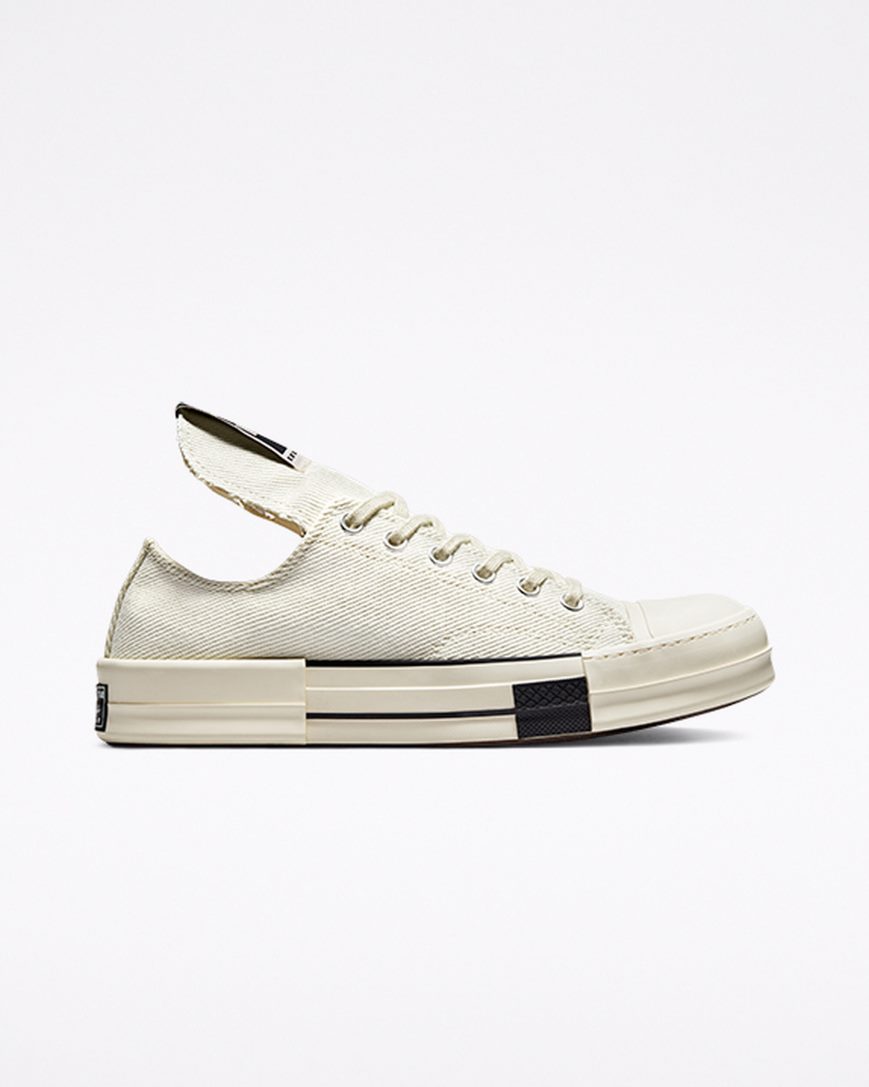 Women\'s Converse x DRKSHDW DRKSTAR Chuck 70 Low Top Shoes White / Black | AU 43C06Q